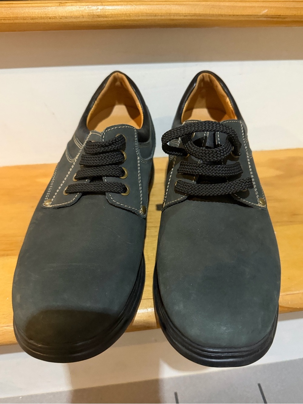 TOTO Invisible Height Elevator  Dark Grey  Dress Shoes Mens 7 New No Box